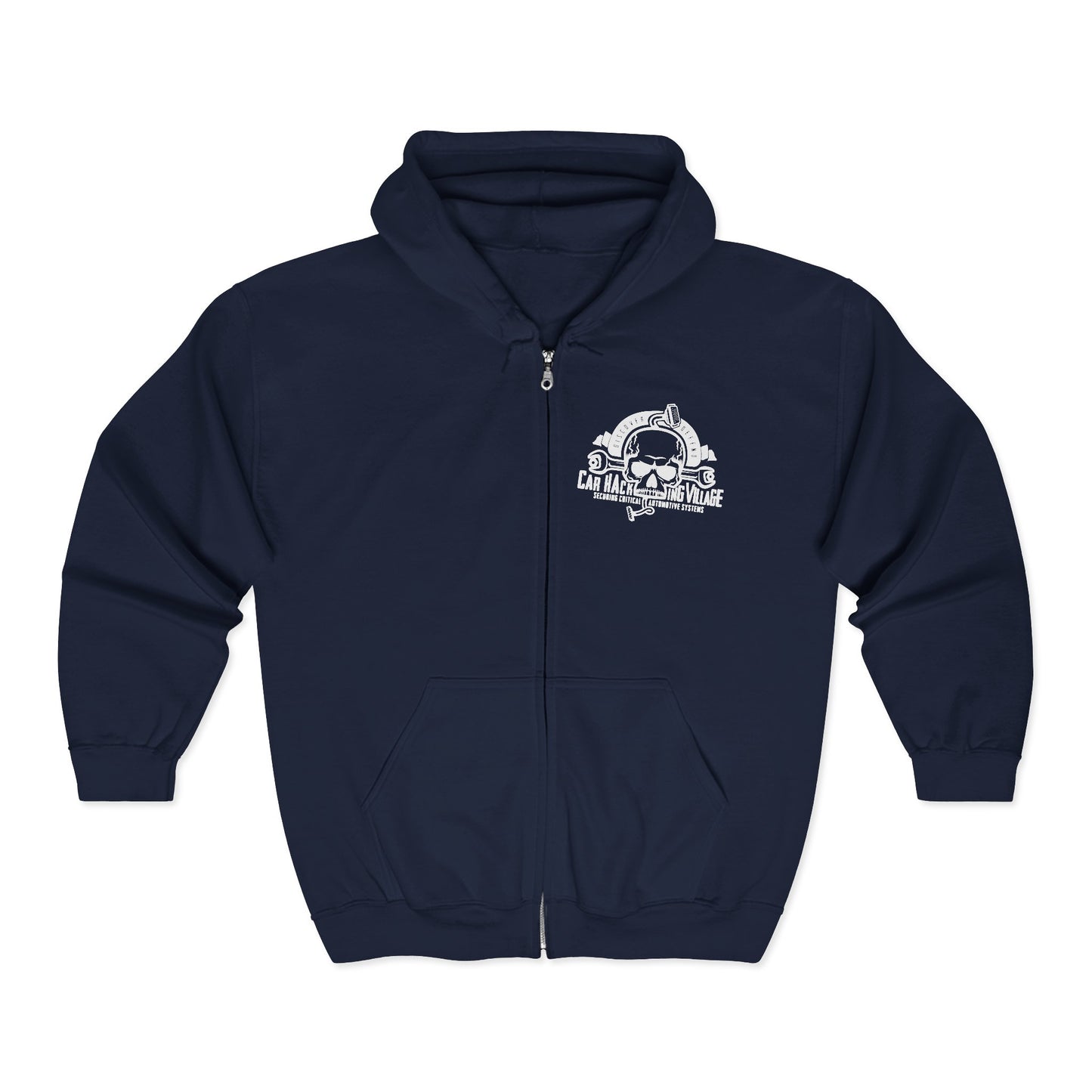 CHV Zip-Up Hoodie - Small Logo (dark mode)