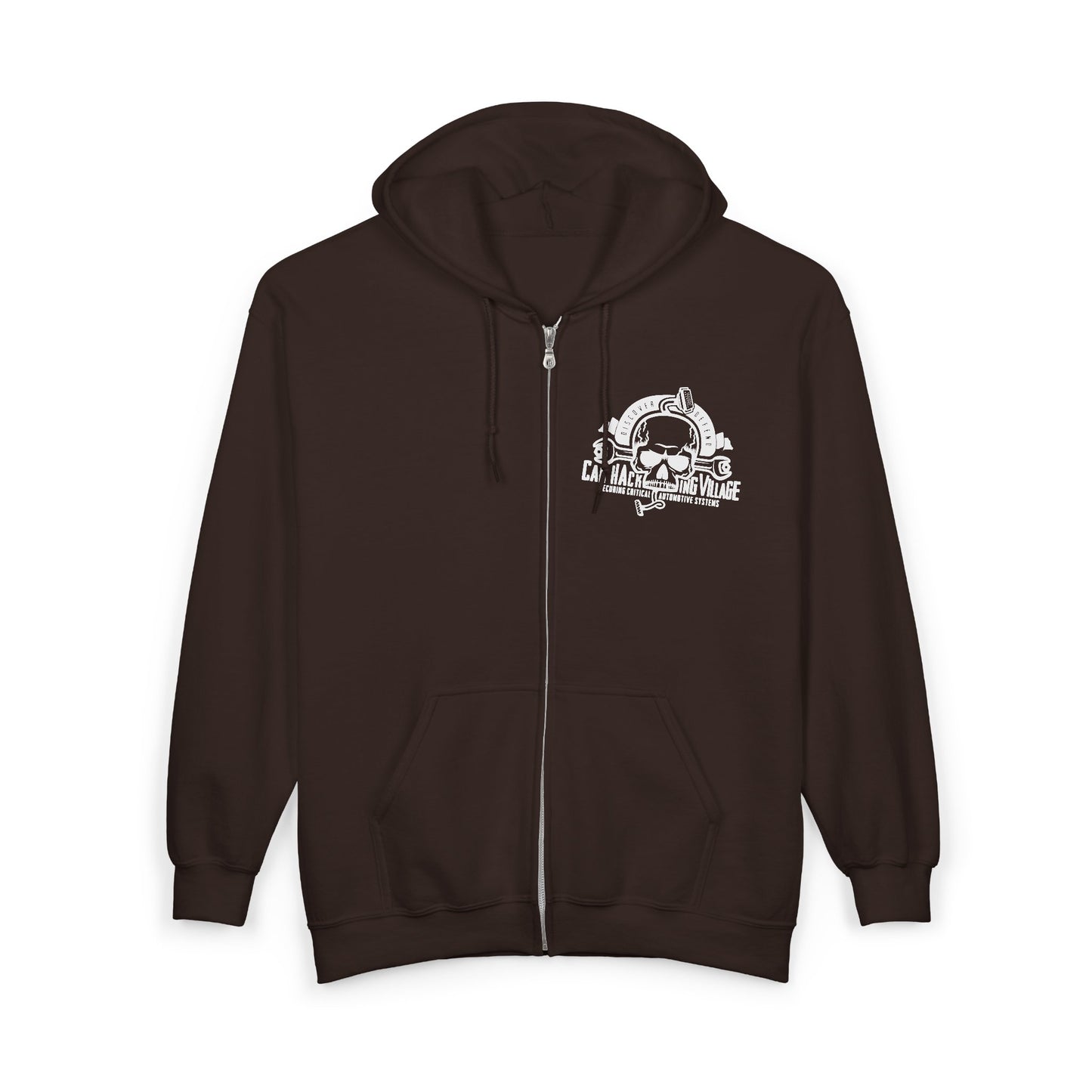 CHV Zip-Up Hoodie - Small Logo (dark mode)