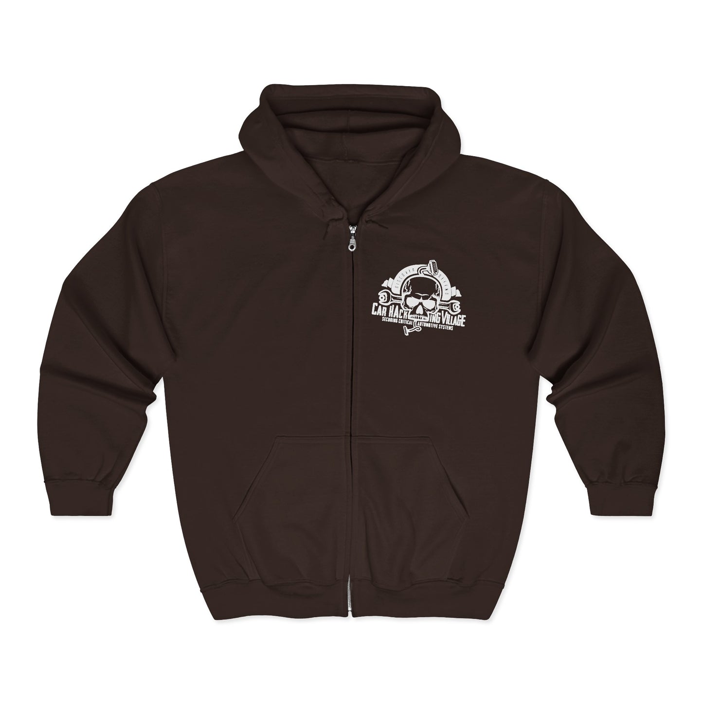 CHV Zip-Up Hoodie - Small Logo (dark mode)