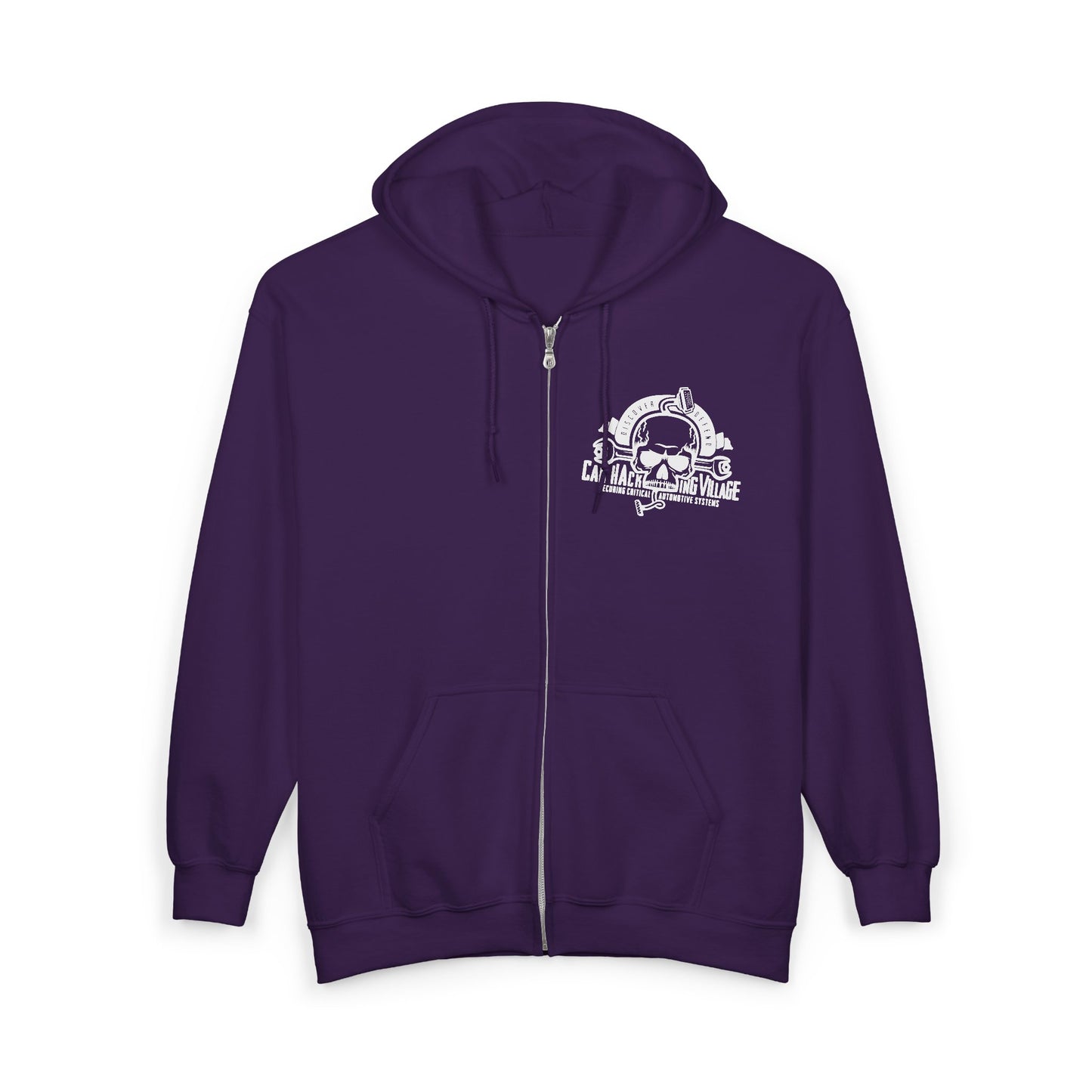 CHV Zip-Up Hoodie - Small Logo (dark mode)