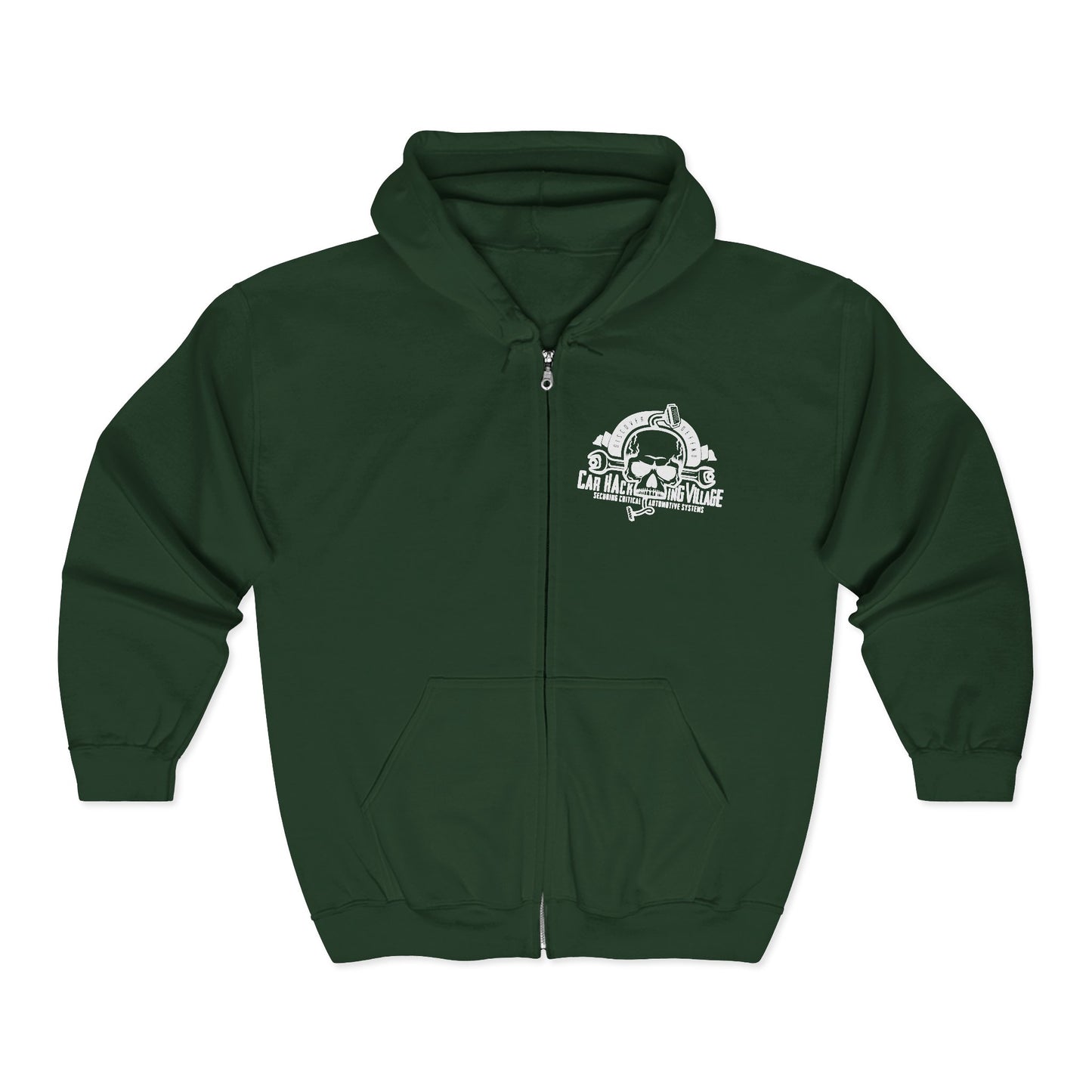 CHV Zip-Up Hoodie - Small Logo (dark mode)