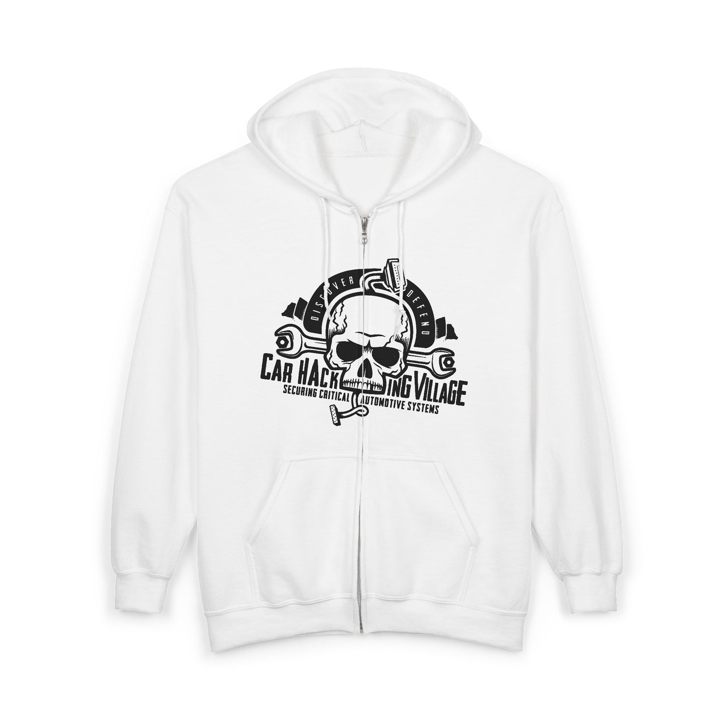 CHV Zip-Up Hoodie - Large Logo (light mode)