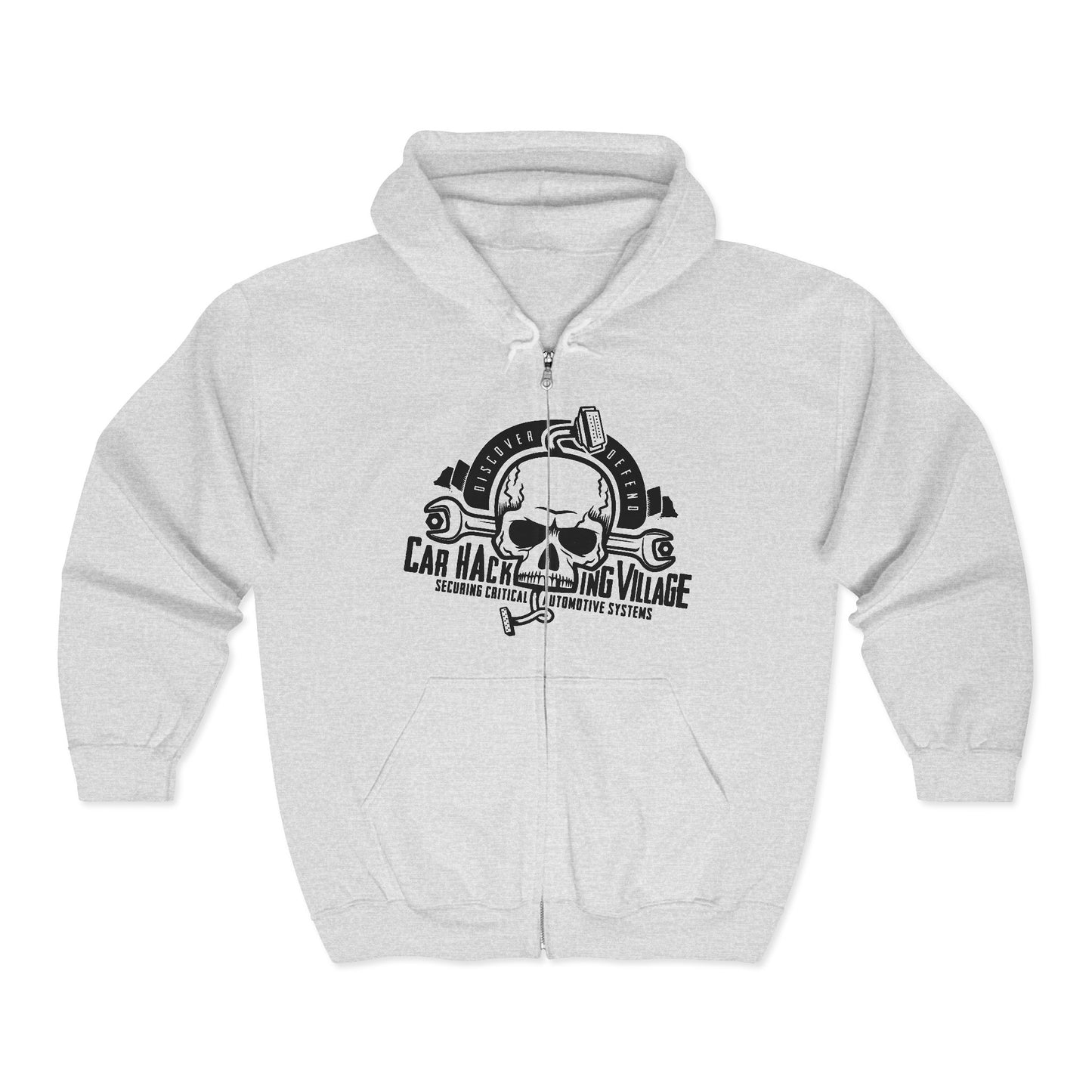 CHV Zip-Up Hoodie - Large Logo (light mode)