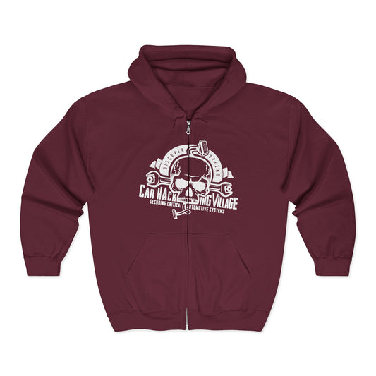 CHV Zip-Up Hoodie - Large Logo (dark mode)